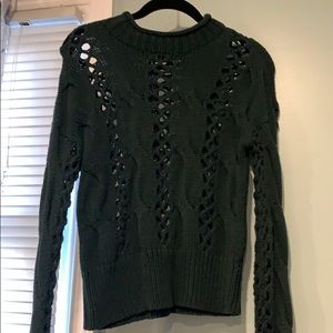 Dark green sweater